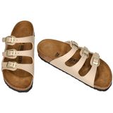Birkenstock - Florida - Slippers - Zwart - Birko-Flor - Anatomisch Voetbed