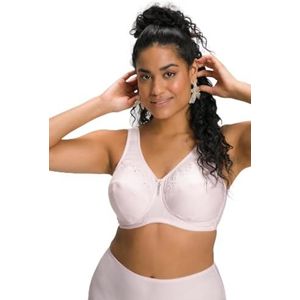 Ulla Popken, Dames grote maten, ontlastingsbeha, cup C-G, Roze bloemen, 125D