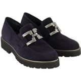 Semler - E8337 - Instappers - Blauw - Suède - Wijdte G