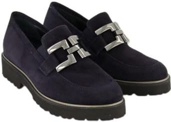 Semler - E8337 - Instappers - Blauw - Suède - Wijdte G