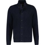 Lerros - Gebreide Trui - Blauw - Katoen/Polyacryl