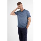 Lerros - T-shirt - Regular Fit - Katoen - V-hals - Korte Mouwen