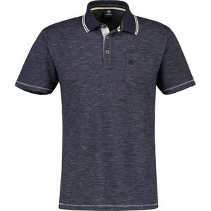 LERROS - Poloshirt - Blauw - Katoen