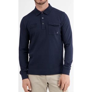 Lerros - Polo Lange mouw - Heren - 485 CLASSIC NAVY - Katoen - 2394224
