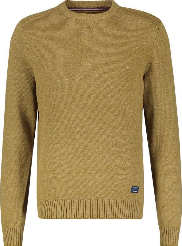 Lerros - Ronde hals Trui - Heren - 259 PLATINUM GREY - Katoen - 2395018