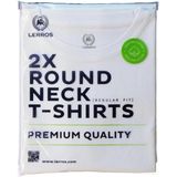 Lerros T-shirt 2 Pack T Shirts Ronde Hals 2003014 100 White Mannen