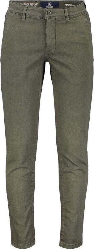 Lerros Broek Chino In Softer Hyperflex 2009114 659/aged Olive Mannen