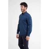Lerros - Poplin Overhemd - Blauw - Katoen - Lange Mouwen