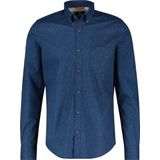 Lerros - Poplin Overhemd - Blauw - Katoen - Lange Mouwen