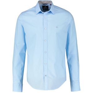 Overhemden - Sky Blue - 100% Katoen - Knoopsluiting - Lange Mouwen - Regular Fit