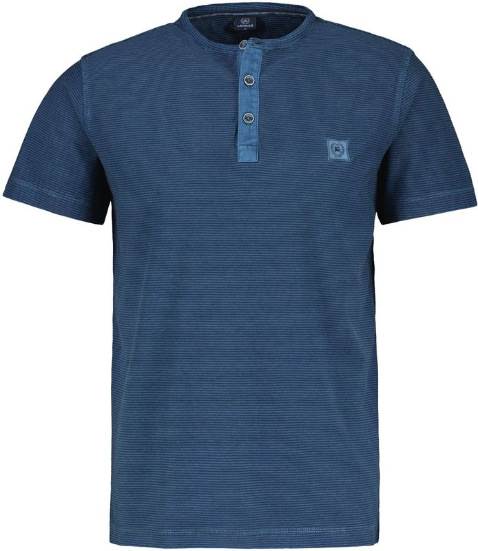 LERROS Henleyshirt »LERROS Serafino mit abgesetzter Knopfleiste«