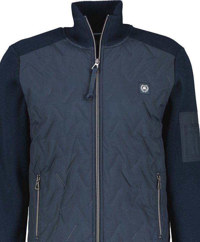 Lerros - Sweatvest - Heren - 485 CLASSIC NAVY - Katoen - 2425520