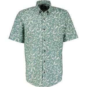 Lerros Casual hemd korte mouw Groen HEMD 1/2 ARM 2442412/622 COASTAL SEA BLU