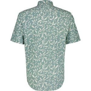 Lerros - 24424121 - Heren Overhemd - Coastal Sea Blue - Korte Mouwen