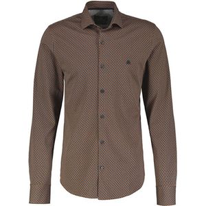 Lerros - Heren Overhemd - 2481355 - Bold Camel - Katoenmix - Lange Mouwen