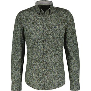 Lerros - Herenoverhemd - Wit - Katoen/Elastaan - Lange Mouwen