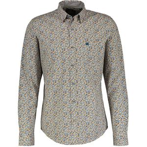 Lerros - 2481444 - Overhemd - Pumpkin Orange - 97% Katoen, 3% Elastaan