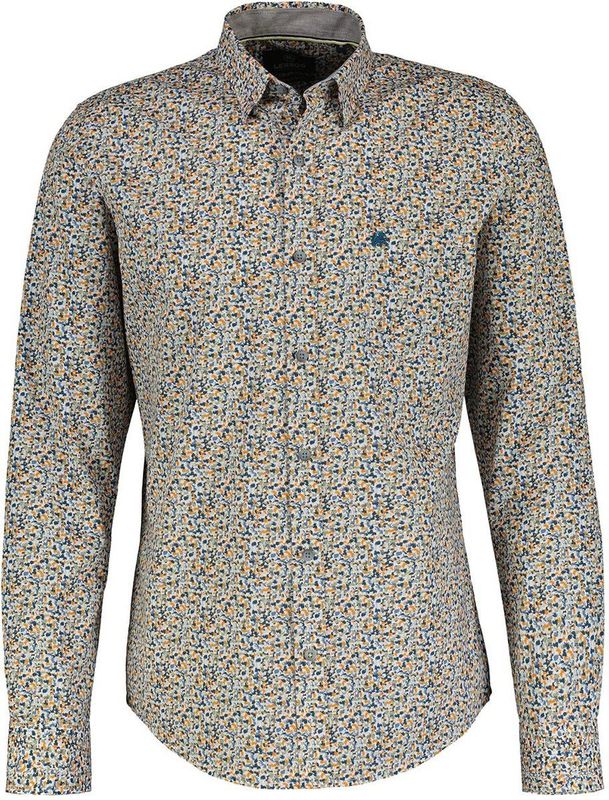 Lerros - 2481444 - Overhemd - Pumpkin Orange - 97% Katoen, 3% Elastaan