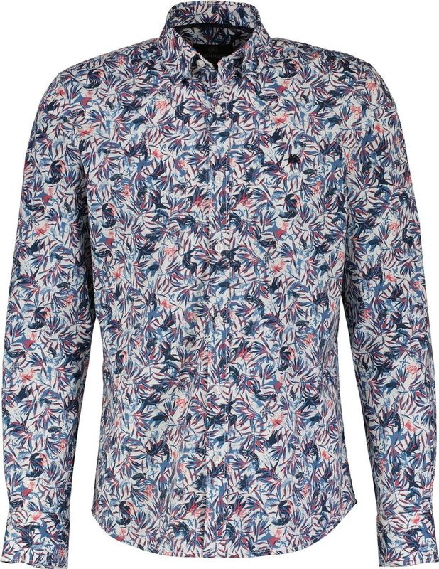 Lerros - Lange Mouw Overhemd - Heren - Frosted Blue - Katoen