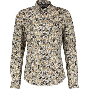 Lerros - Overhemd - Multicolor - 100% Katoen - Lange Mouwen, Verborgen Button Down Kraag