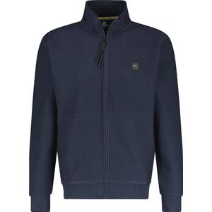Lerros Vest Gestructureerd Sweat Jack 2484532 485 Classic Navy Mannen