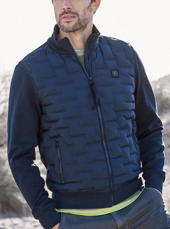 Lerros - Sweatvest - Heren - 485 CLASSIC NAVY - Katoen - 2484536