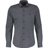 Lerros - 2491362 - Overhemd - Blauw - Regular Fit - 97% Katoen/3% Elasthan