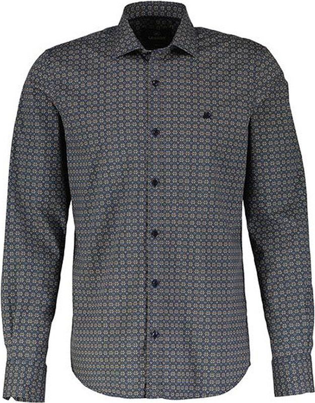 Lerros - Overhemd - Allover Print - Katoen - Lange Mouwen