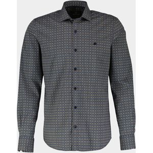 Lerros - Casual Hemd - Oranje - Katoen/Elastaan