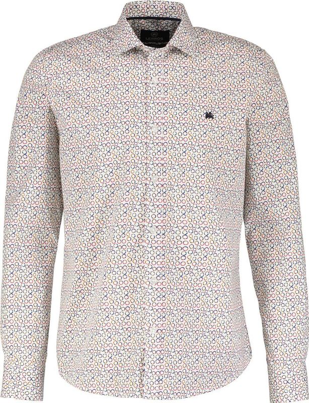 Lerros - 2491363 - Overhemd - Wit - Regular Fit - Lange Mouwen