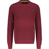 Lerros - Ronde hals Trui - Heren - 362 DEEP GARNET RED - Katoen - 2495018