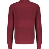 Lerros - Ronde hals Trui - Heren - 362 DEEP GARNET RED - Katoen - 2495018