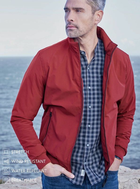 Lerros - Blouson - Herenjack - Blauw - 100% Polyester