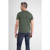 Lerros T-shirt Basic T Shirt Met Logosteek 2473000 325 Licht Granaatrood Mannen