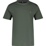 Lerros T-shirt Basic T Shirt Met Logosteek 2473000 325 Licht Granaatrood Mannen
