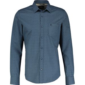 Lerros 2481042 - Casual Overhemd - Blauw - 100% Katoen - Regular Fit