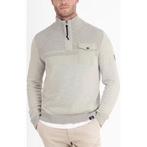 Lerros - Half zip trui - Heren - 101 BROKEN WHITE ME - Katoen - 2495405