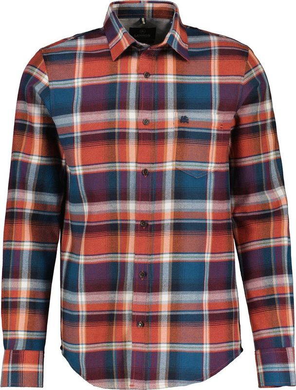 Lerros - 24N1070 - Overhemd - 420 Mineral Blue - Katoen