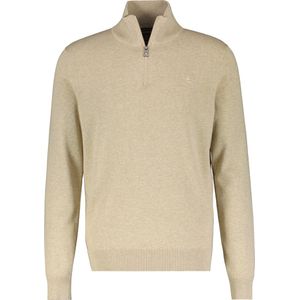 Lerros - Half zip trui - Heren - 125 TENDER BEIGE ME - Katoen - 24N5499