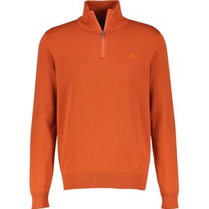 Lerros - Half zip trui - Heren - 966 SPICY ORANGE - Katoen - 24N5499