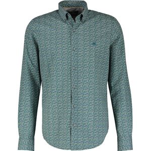 Lerros - Heren Overhemd - Allover Print - Katoen - Regular Fit - Kleurnummer 420