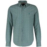 Lerros - Overhemd - Korte Mouwen - Slim Fit - Allover Grafisch Patroon