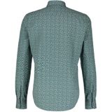 Lerros - Overhemd - Korte Mouwen - Slim Fit - Allover Grafisch Patroon