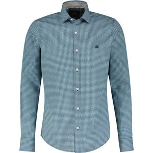 Lerros - Casual Stretch Overhemd - Allover Print - Katoen/Elasthan