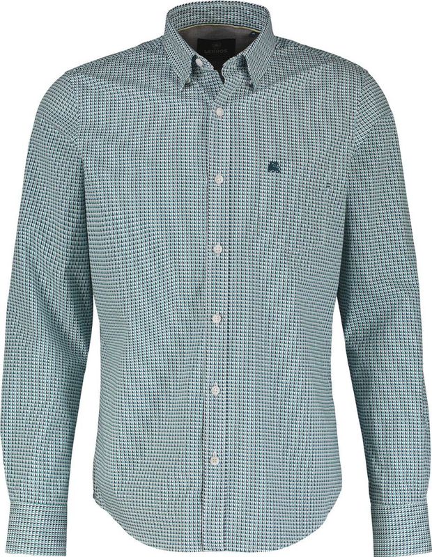 Lerros - 24o1472 - Overhemd - Blauw - Regular Fit - 100% Katoen