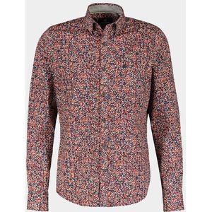 Lerros - Heren Overhemd - Spicy Orange - Katoen