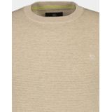 Lerros - Ronde hals Trui - Heren - 125 TENDER BEIGE ME - Katoen - 24O5035