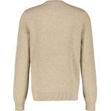 Lerros - Ronde hals Trui - Heren - 125 TENDER BEIGE ME - Katoen - 24O5035