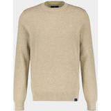 Lerros - Ronde hals Trui - Heren - 125 TENDER BEIGE ME - Katoen - 24O5035