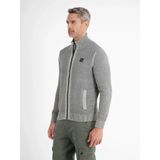 Lerros - Gebreid vest - Heren - 259 PLATINUM GREY - Katoen - 24O5546
